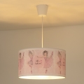 Duolla - Lámpara colgante infantil PRINT M 1xE27/40W/230V diá. 35 cm bailarinas