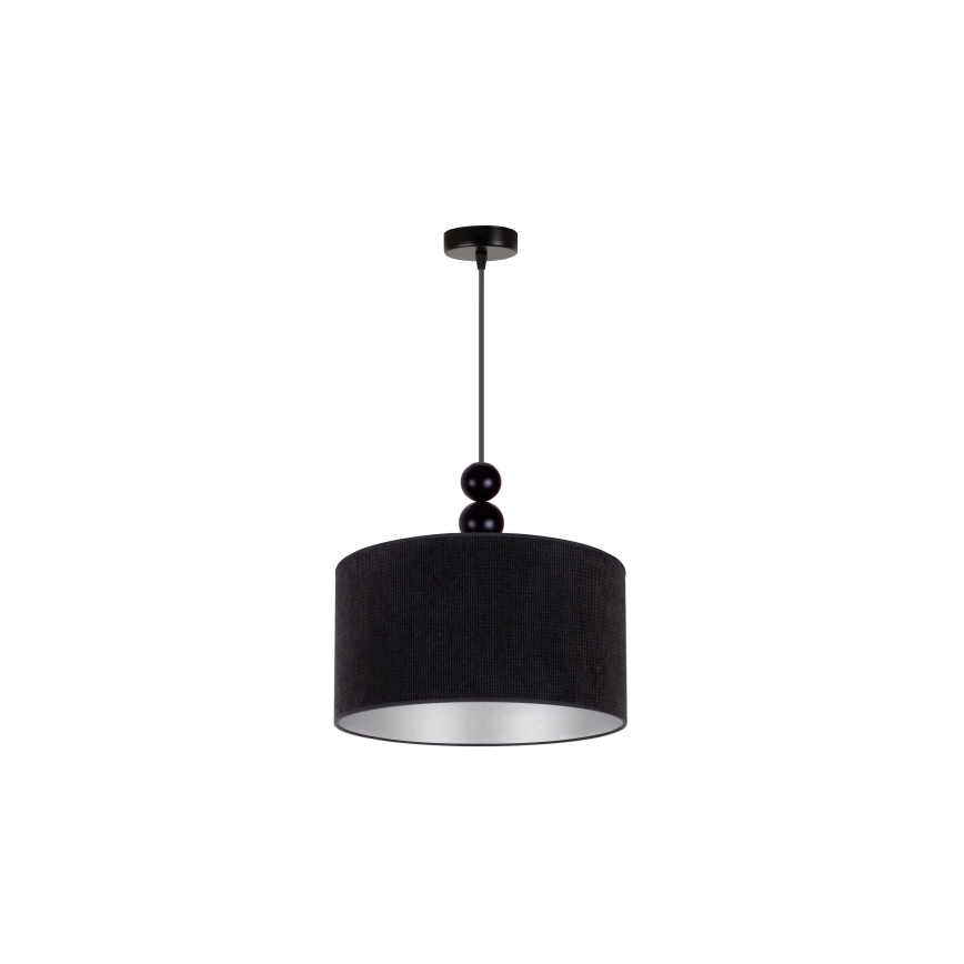 Duolla - Lámpara colgante LYON 1xE27/15W/230V diá. 40 cm negro