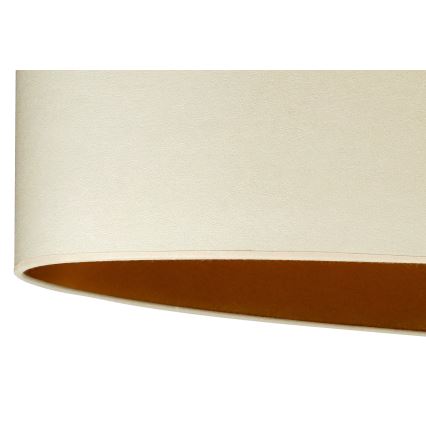 Duolla - Lámpara colgante OVAL VEGAN 1xE27/15W/230V color crema