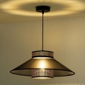 Duolla - Lámpara colgante RIO SHINY 1xE27/15W/230V diá. 45 cm negro/cobre