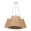 Duolla - Lámpara colgante ROSSA 3xE27/15W/230V diá. 75 cm marrón