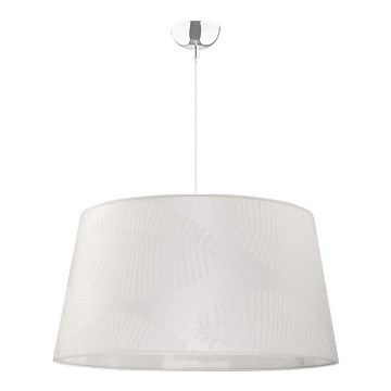 Duolla - Lámpara colgante TENOR 1xE27/40W/230V diá. 60 cm blanco/hojas