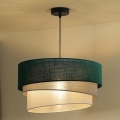 Duolla - Lámpara colgante TRIO 1xE27/15W/230V diá. 45 cm verde/gris/blanco