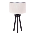 Duolla - Lámpara de mesa LYON 1xE27/15W/230V diá. 30 cm color crema