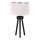 Duolla - Lámpara de mesa LYON 1xE27/15W/230V diá. 30 cm color crema