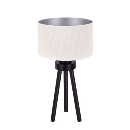 Duolla - Lámpara de mesa LYON 1xE27/15W/230V diá. 30 cm color crema