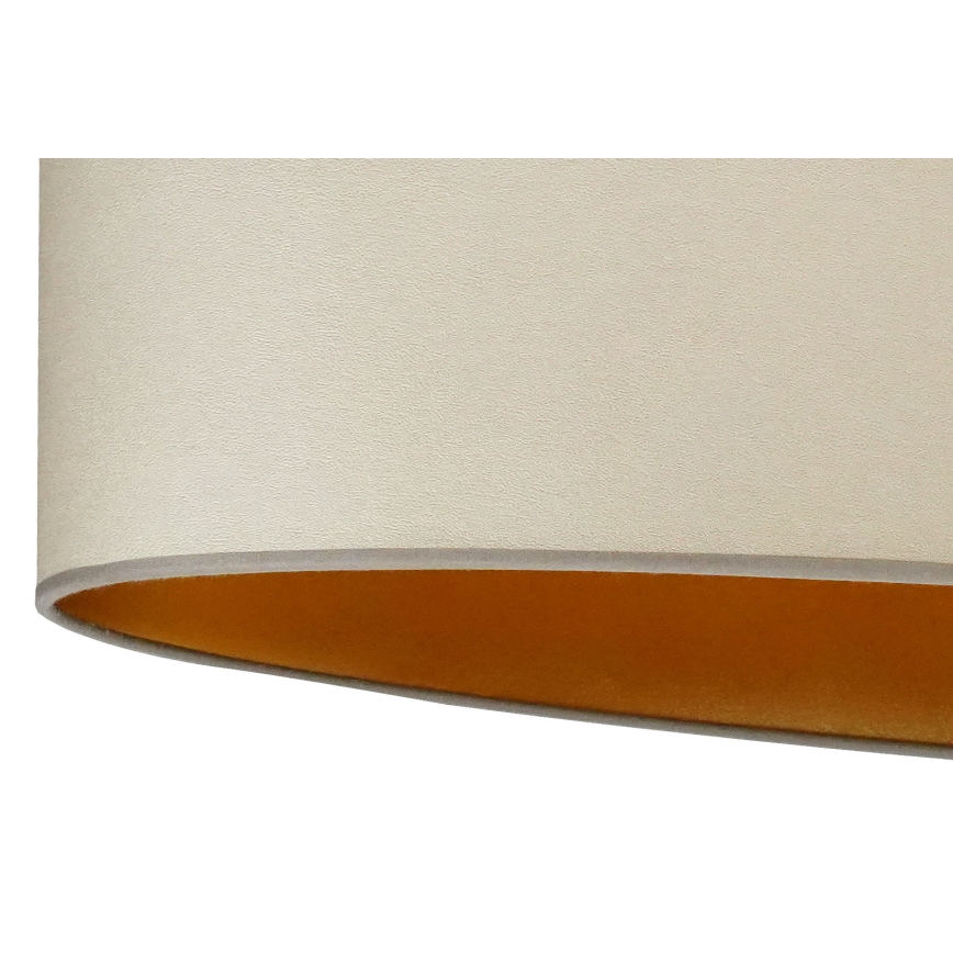 Duolla - Lámpara de mesa OVAL VEGAN 1xE27/15W/230V diá. 30 cm beige