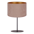 Duolla - Lámpara de mesa ROLLER 1xE14/15W/230V diá. 20 cm beige/dorado