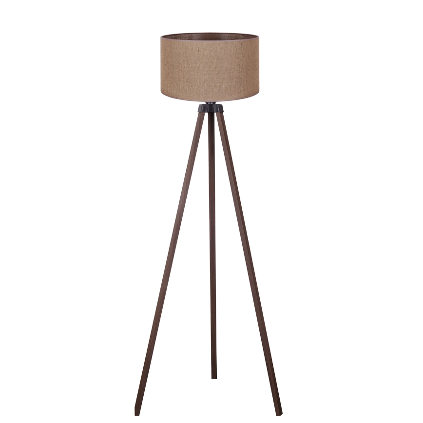 Duolla - Lámpara de pie 1xE27/60W/230V diá. 44 cm marrón