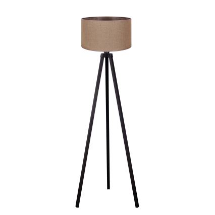 Duolla - Lámpara de pie 1xE27/60W/230V diá. 44 cm marrón/wenge