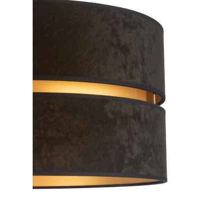 Duolla - Lámpara de pie DUO 1xE27/60W/230V diá. 44 cm negro/marrón