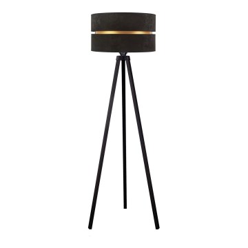 Duolla - Lámpara de pie DUO 1xE27/60W/230V diá. 44 cm negro/wenge
