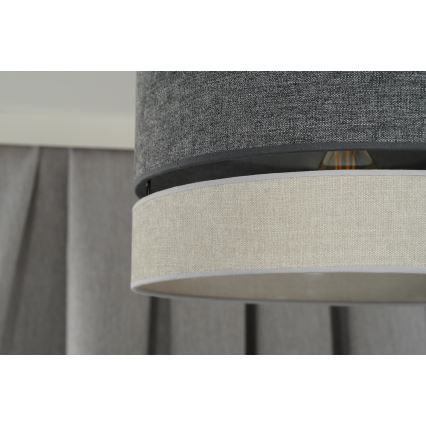 Duolla - Lámpara de techo DOUBLE 1xE27/15W/230V diá. 40 cm gris
