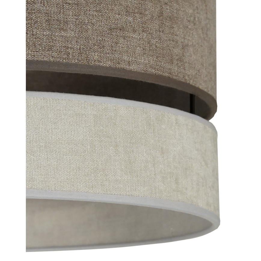 Duolla - Lámpara de techo DOUBLE 1xE27/15W/230V diá. 40 cm marrón/gris
