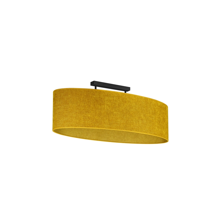 Duolla - Lámpara de techo OVAL 2xE27/15W/230V marrón