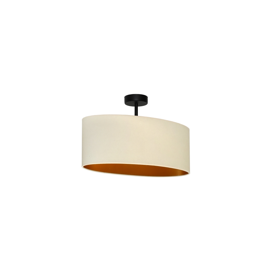 Duolla - Lámpara de techo OVAL VEGAN 1xE27/15W/230V color crema