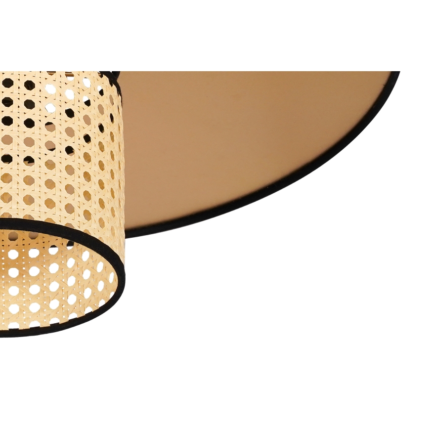 Duolla - Lámpara de techo TOKYO RATTAN 1xE27/15W/230V diá. 50 cm dorado/ratán