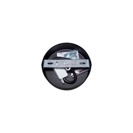 Duolla - Lámpara de techo TRIO 1xE27/15W/230V diá. 45 cm negro/gris/blanco