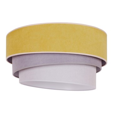 Duolla - Lámpara de techo TRIO 1xE27/15W/230V Ø 45 cm amarillo/gris/blanco
