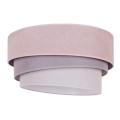 Duolla - Lámpara de techo TRIO 1xE27/15W/230V Ø 45 cm rosa/gris/blanco