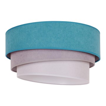 Duolla - Lámpara de techo TRIO 1xE27/15W/230V Ø 45 cm turquesa/gris/blanco