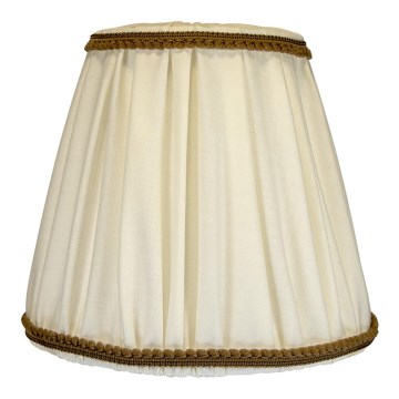 Duolla - Pantalla para lámpara de mesa y de pie E27 diá. 18,5 cm color crema/marrón