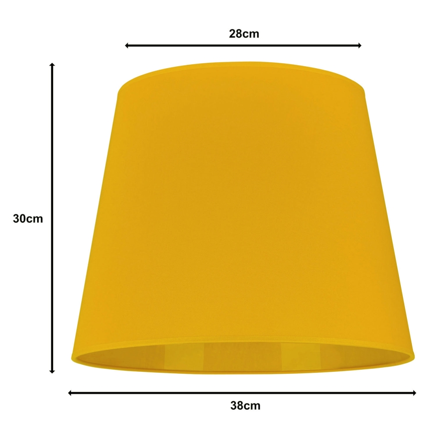 Duolla - Pantalla para lámpara de pie CLASSIC L E27 diá. 38 cm amarillo