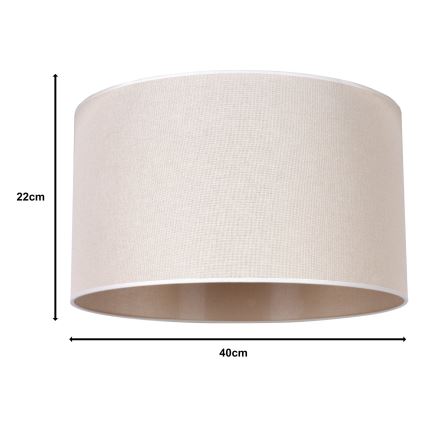 Duolla - Pantalla universal ROLLER E27 d. 40 cm beige