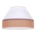 Duolla - Plafón AVIGNON 1xE27/15W/230V diá. 50 cm blanco/marrón