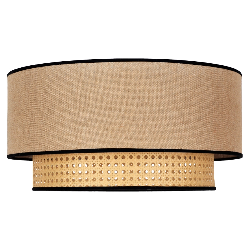 Duolla - Plafón BOHO 1xE27/15W/230V diá. 45 cm beige/ratán