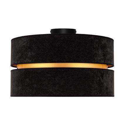 Duolla - Plafón DUO 1xE27/40W/230V diá. 40 cm negro/dorado