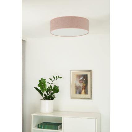 Duolla - Plafón LED CORTINA LED/26W/230V diá. 45 cm 4000K rosa