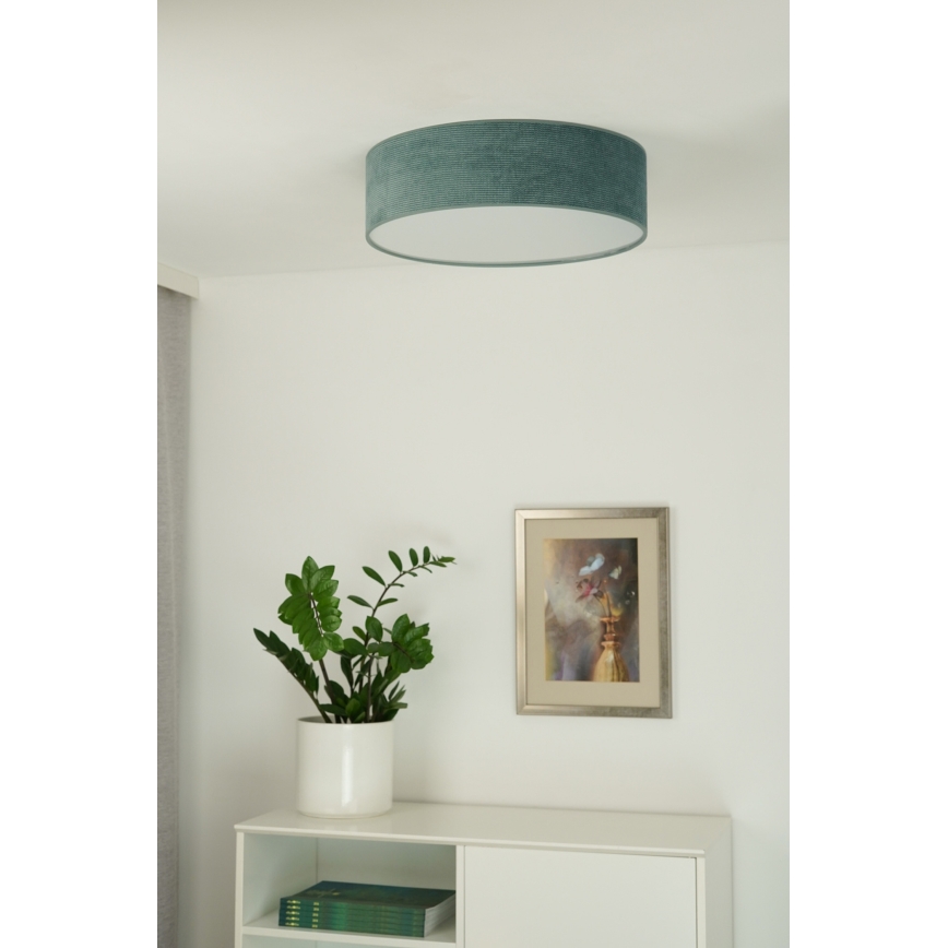 Duolla - Plafón LED CORTINA LED/26W/230V diá. 45 cm 4000K turquesa