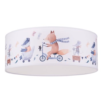 Duolla - Plafón LED infantil CORTINA LED/26W/230V diá. 40 cm 4000K