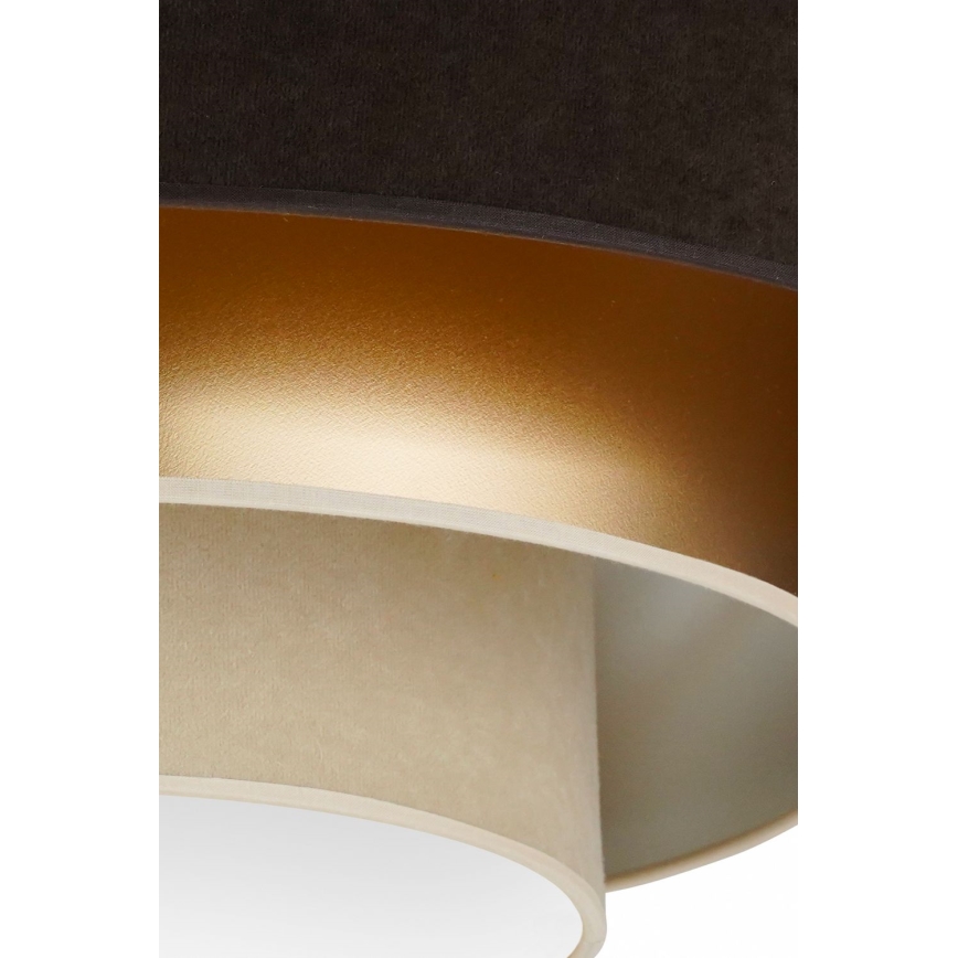 Duolla - Plafón LED LUNETA LED/26W/230V diá. 60 cm 4000K marrón/dorado/color crema