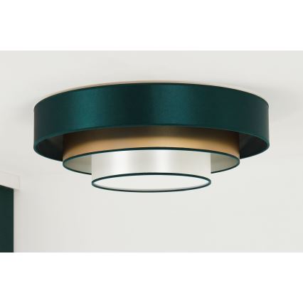 Duolla - Plafón LED LUNETA LED/26W/230V diá. 60 cm 4000K Verde/dorado/blanco