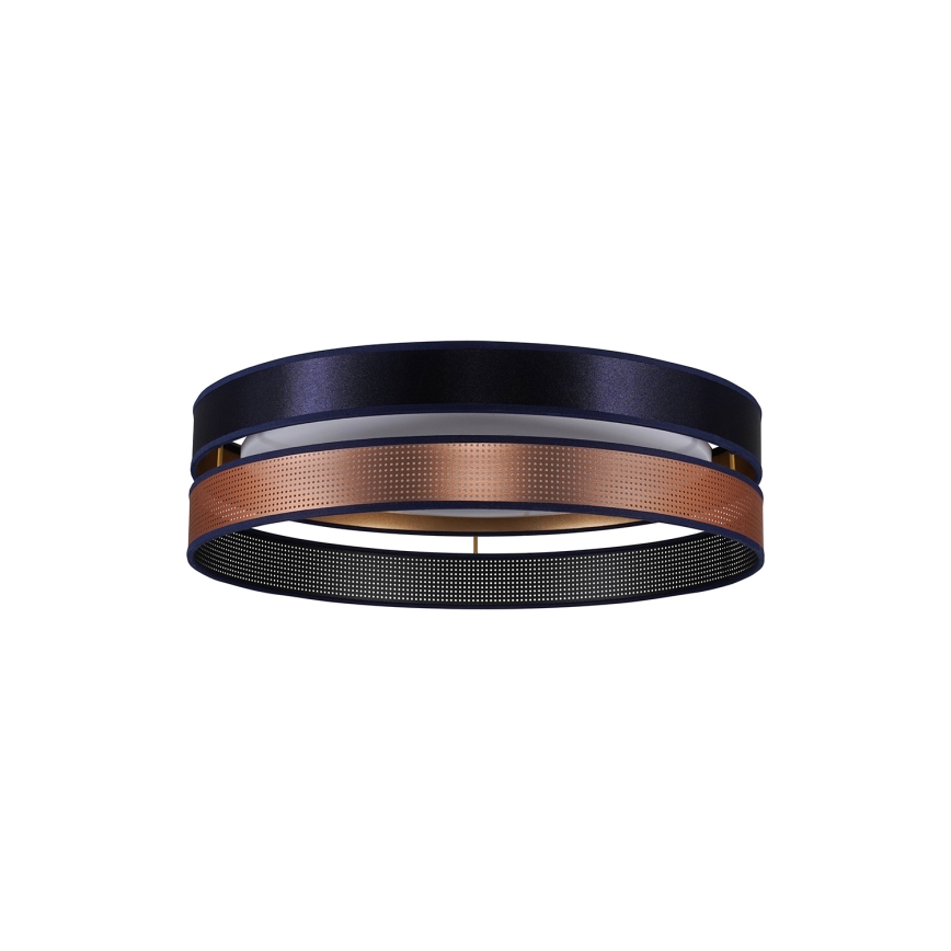 Duolla - Plafón LED ROLLER DUO SHINY LED/24W/230V diá. 45 cm azul/cobre