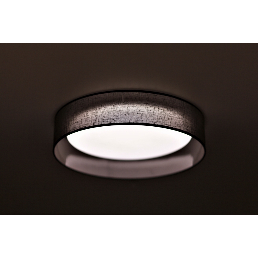 Duolla - Plafón LED ROLLER LED/24W/230V diá. 45 cm antracita