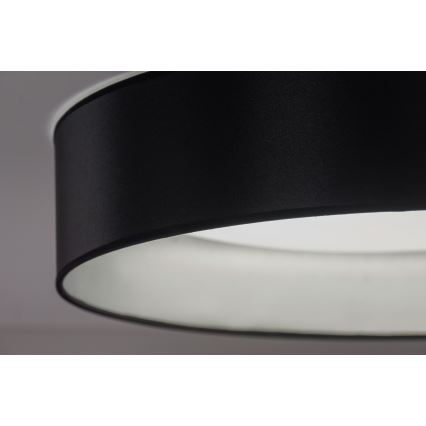 Duolla - Plafón LED ROLLER LED/24W/230V diá. 45 cm negro/plata