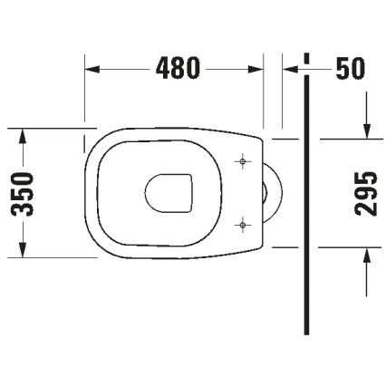 Duravit 21100100002 - Inodoro de pie D-CODE cerámica/blanco brillante