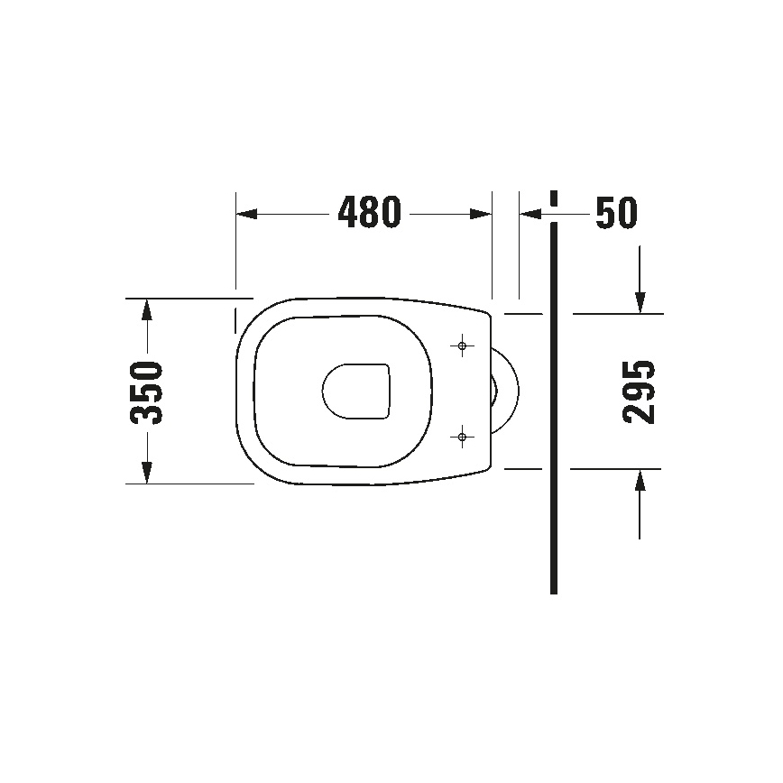 Duravit 21100100002 - Inodoro de pie D-CODE cerámica/blanco brillante