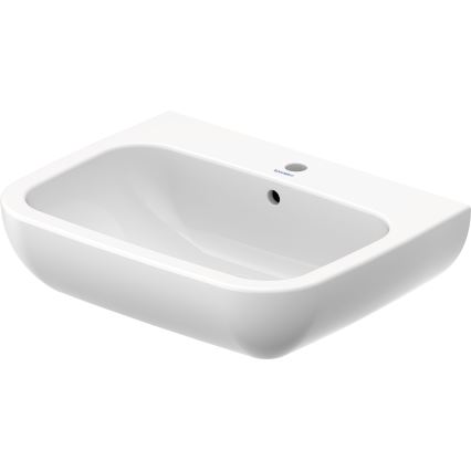 Duravit 23106500002 - Lavabo mural D-CODE 65 x 50 cm, cerámica, blanco brillante