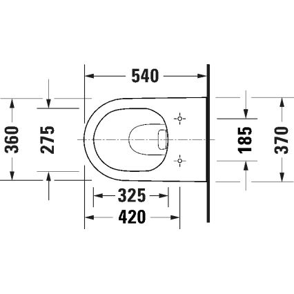 Duravit 49030900B2 - Inodoro suspendido D-CODE con asiento, cerámica/blanco brillante