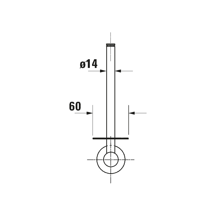 Duravit 99154600 - Soporte para papel higiénico D-CODE negro mate