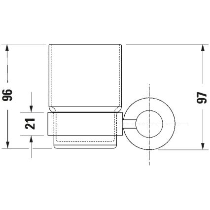 Duravit 99204600 - Soporte mural para cepillos de dientes D-CODE, derecho, negro mate
