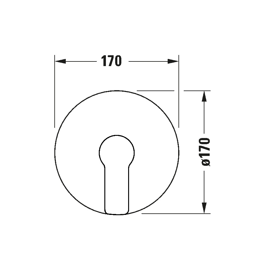 Duravit DC4210010010 - Mezclador de ducha para instalación empotrada D-CODE, acabado cromo brillante