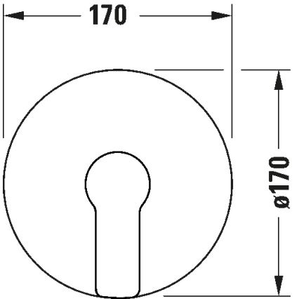 Duravit DC4210010046 - Grifo de ducha empotrado D-CODE negro mate