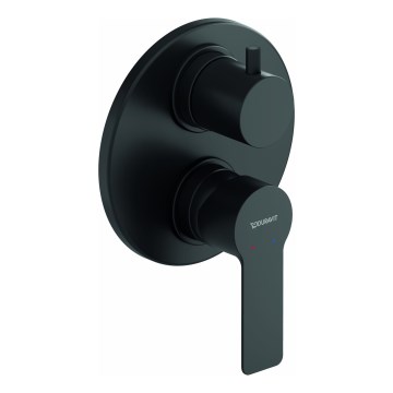 Duravit DC5210008046 - Mezclador de ducha para instalación empotrada D-CODE, acabado negro mate