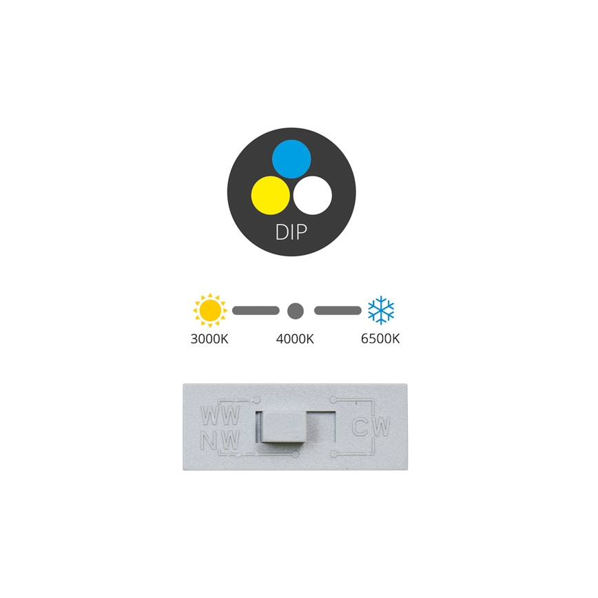 Lámpara empotrable LED TINA LED/36W/230V 3000/4000/6500K diá. 22 cm blanco