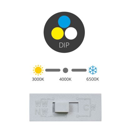 Lámpara empotrable LED TONY LED/12W/230V 3000/4000/6500K 12x12 cm blanco